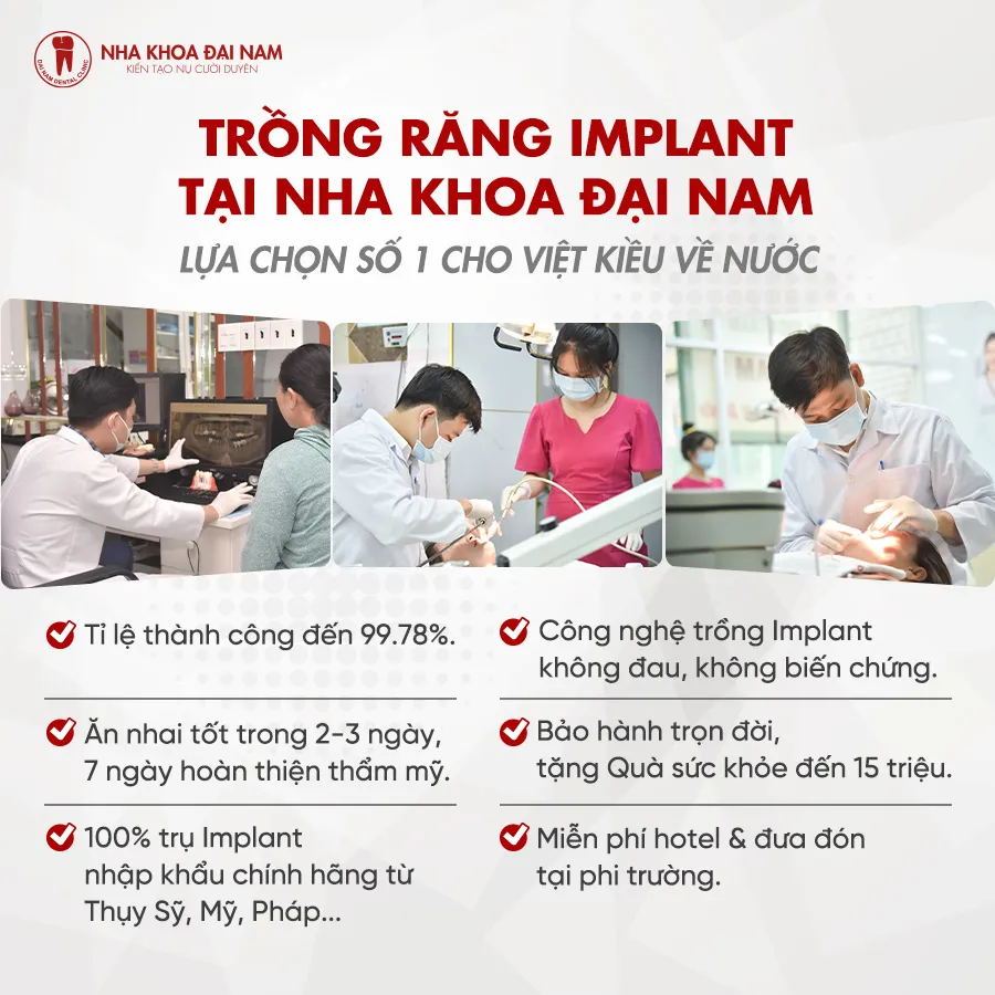 Nha Khoa Đại Nam uy tín hàng đầu Việt Nam